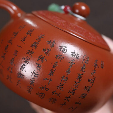 Yixing Zisha Teapot [Bird Xishi] (Dahongpao – 340ml)