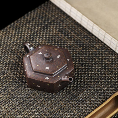 Full Handmade Yixing Zisha Teapot [Liufang De Zhong] (Firewood Fired Duan Ni – 150ml)