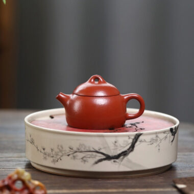 Yixing Zisha Teapot [Mini Qin Quan] (Wrinkled Skin Zhu Ni – 50ml)