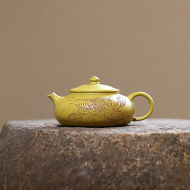 Yixing Zisha Teapot [Han Jiang] (Huangjin Duan Ni – 190ml)