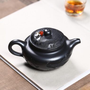 Yixing Zisha Teapot [Shanshui Fanggu] (Shi Huang – 400ml)