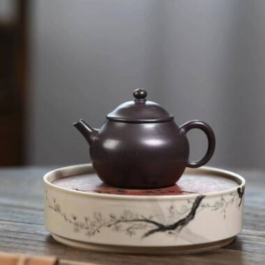 Yixing Zisha Teapot [Straw Hat Pot] (Tian Qing Ni – 150ml)