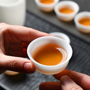 Ice Jade White Porcelain Small Tea Cup 30-50ml