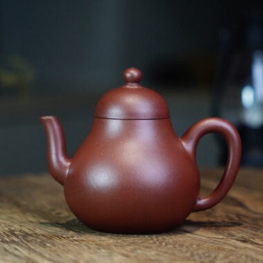 Full Handmade Yixing Zisha Teapot [Si Ting Pot] (Di Cao Qing – 120ml)