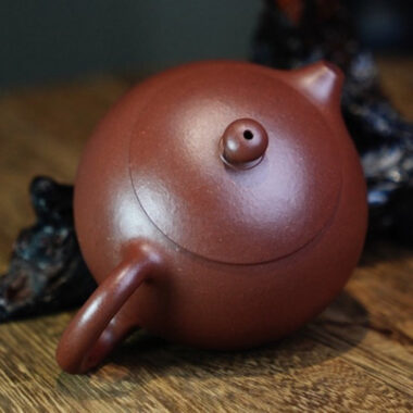 Full Handmade Yixing Zisha Teapot [Xishi Pot] (Di Cao Qing – 130ml)
