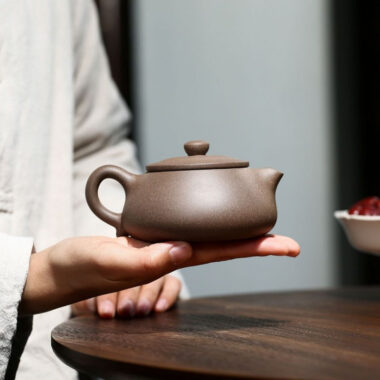Yixing Zisha Teapot [Bamboo Shi Piao] (Qinghui Duan Ni – 200ml)