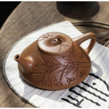 Yixing Zisha Teapot [Breeze Ziye Shi Piao] (Jiang Po Ni – 170ml / Zi Ni – 190ml)