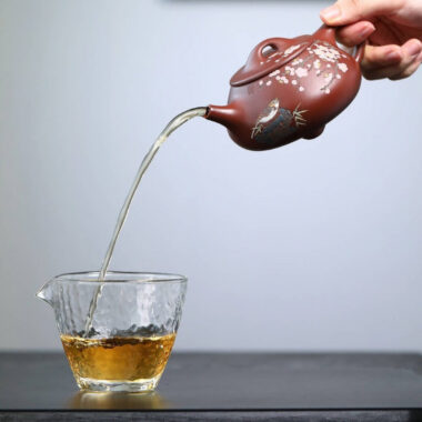 Full Handmade Yixing Zisha Teapot [Jingzhou Shi Piao Pot] (Hong Ni – 280ml)