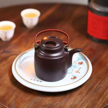 Yixing Zisha Teapot [Niu Gai Yang Tong Pot] (Lao Zi Ni – 300ml)