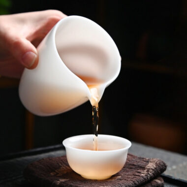 Ice Jade White Porcelain Small Tea Cup 30-50ml