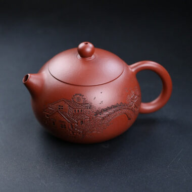 Full Handmade Yixing Zisha Teapot [Yi Jiangnan Xishi Pot] (Dahongpao – 200ml)