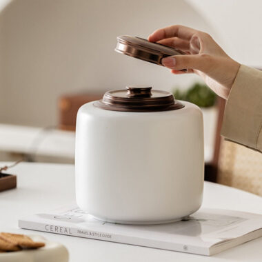 Ceramic Tea Jar | Tea Caddy | Tea Caddy [Fu Yun] 1850ml