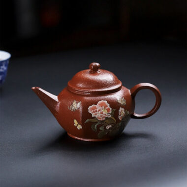 Full Handmade Yixing Zisha Teapot [Hua Ban Cha Xiang] (Hong Jiang Po Ni – 240ml)