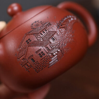 Full Handmade Yixing Zisha Teapot [Yi Jiangnan Xishi Pot] (Dahongpao – 200ml)