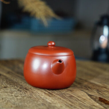 Yixing Zisha Teapot [Fat Xishi Pot] (Dahongpao – 230ml)