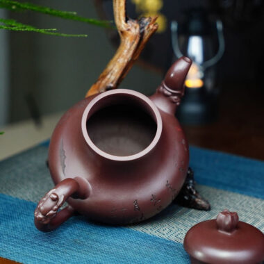 Full Handmade Yixing Zisha Teapot [Yinlu Pot] (Di Cao Qing – 510ml)