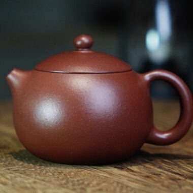 Full Handmade Yixing Zisha Teapot [Xishi Pot] (Di Cao Qing – 130ml)