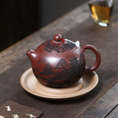 Yixing Zisha Teapot [Qingxianju Xishi] (Long Xue Sha – 500ml)