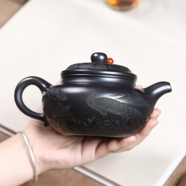 Yixing Zisha Teapot [Shanshui Fanggu] (Shi Huang – 400ml)