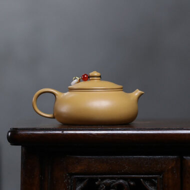 Yixing Zisha Teapot [Han Jiang] (Huangjin Duan Ni – 170ml)