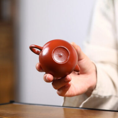 Yixing Zisha Teapot [Mini Si Ting] (Wrinkled Skin Zhu Ni – 120ml)