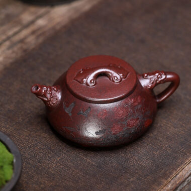 Yixing Zisha Teapot [Ruyi Shi Piao] (Tie Xie Hong Sha – 280ml)