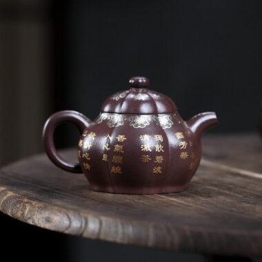 Full Handmade Yixing Zisha Teapot [Zuo Yu] (Zi Ni – 250ml)