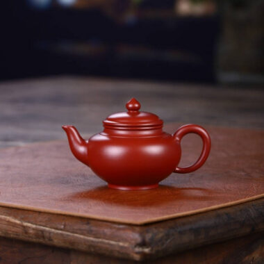 Full Handmade Yixing Zisha Teapot [Xiao Ying Pot] (Dahongpao – 110ml)