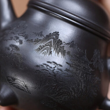 Yixing Zisha Teapot [Sanzu Ruding] (Shi Huang – 310ml)