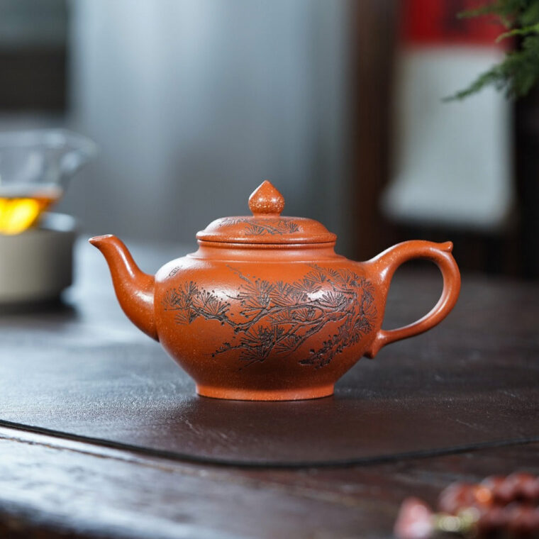Yixing Zisha Teapot [Song Feng Xiao Ying] (Zhu Ni – 300ml)