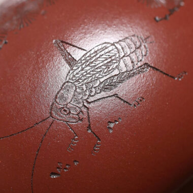 Full Handmade Yixing Zisha Teapot Set [Mother and Son] (Di Cao Qing – 300ml)