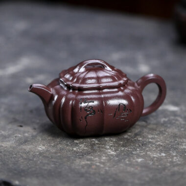 Full Handmade Yixing Zisha Teapot [Shan Hai] (Zi Ni – 150ml)