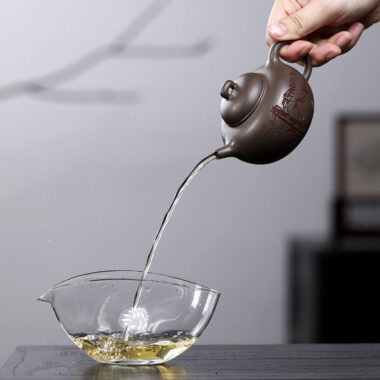 Yixing Zisha Teapot [Green Bamboo] (Qinghui Duan – 180ml)
