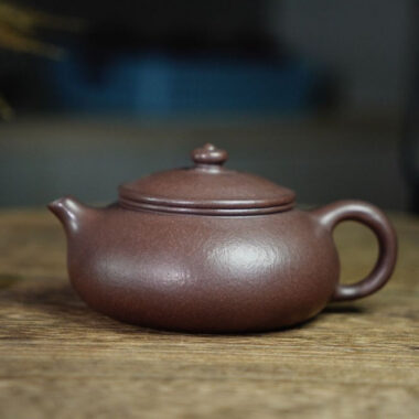 Full Handmade Yixing Zisha Teapot [Han Jiang Pot] (Zi Ni – 190ml)