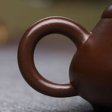 Full Handmade Yixing Zisha Teapot [Hantang Shi Piao Pot] (Zi Ni – 190ml)