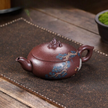 Full Handmade Yixing Zisha Teapot [Guan Shan] (30 Mu Zi Ni – 280ml)