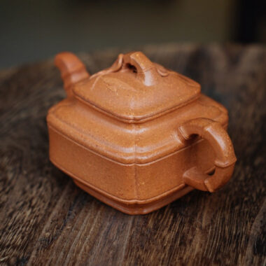 Full Handmade Yixing Zisha Teapot [Sifang Bamboo Pot] (Jiang Po Ni – 200ml)