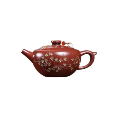 Yixing Zisha Teapot [Plum Blossom Wanyu] (Dahongpao – 220ml)