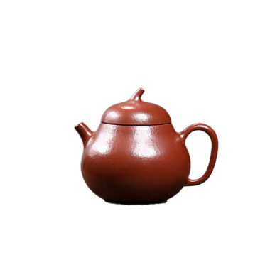 Yixing Zisha Teapot [Mini Eggplant Pot] (Wrinkled Skin Zhu Ni – 100ml)