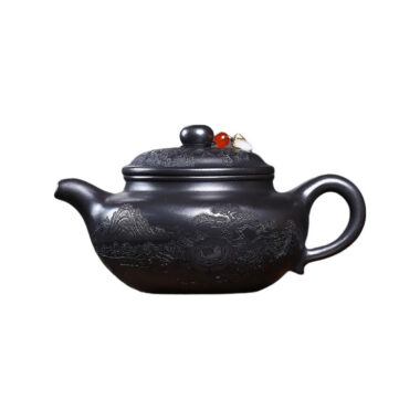 Yixing Zisha Teapot [Shanshui Fanggu] (Shi Huang – 400ml)