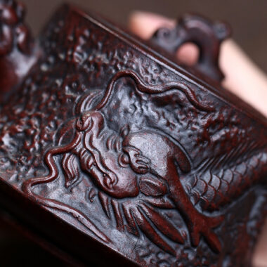 Yixing Zisha Teapot [Dragon Zhu Chu] (Tie Xie Hong Sha – 350ml)