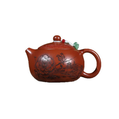 Yixing Zisha Teapot [Bird Xishi] (Dahongpao – 340ml)