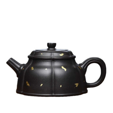 Full Handmade Yixing Zisha Teapot [Golden Half Moon Pot] (Shi Huang – 280ml)