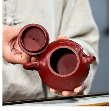 Yixing Zisha Teapot [Bamboo Jingzhou Shi Piao] (Dahongpao – 200ml)
