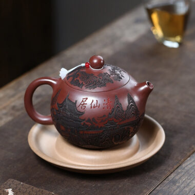 Yixing Zisha Teapot [Qingxianju Xishi] (Long Xue Sha – 500ml)