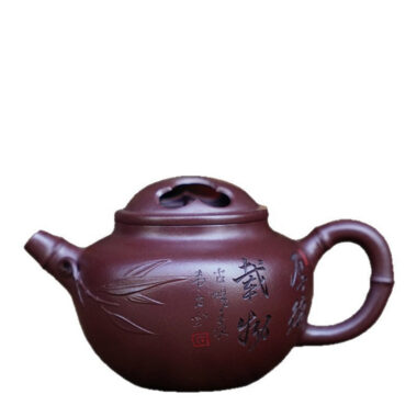 Full Handmade Yixing Zisha Teapot [Niu Gai Pot] (Zi Ni – 170ml)