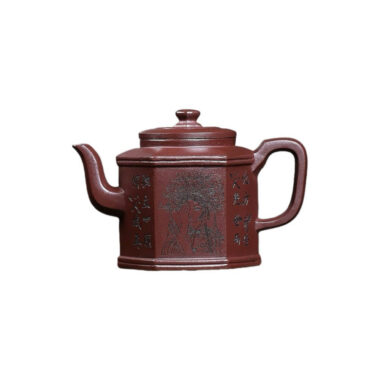 Yixing Zisha Teapot [Liufang Gongdeng] (Zi Ni – 300ml)