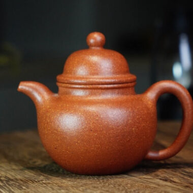 Full Handmade Yixing Zisha Teapot [Duo Qiu Pot] (Jiang Po Ni – 200ml)