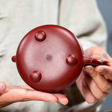 Yixing Zisha Teapot [Bamboo Jingzhou Shi Piao] (Dahongpao – 200ml)