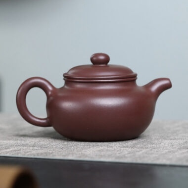 Full Handmade Yixing Zisha Teapot [Fanggu Pot] (Zi Ni – 270ml)